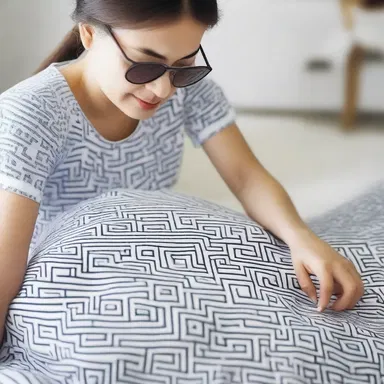 The fashion designer applied rubbing techniques to create a unique pattern on the fabric.