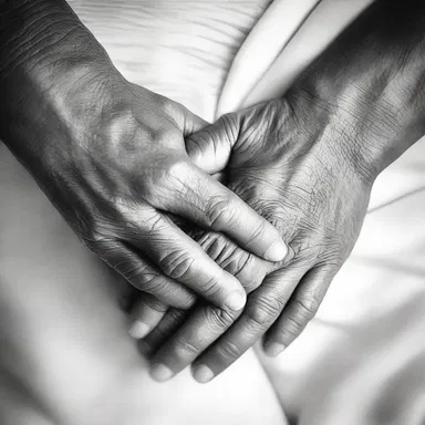 As a gesture of their everlasting love, they created a beautiful rubbing of their interconnected hands, symbolizing their eternal bond.