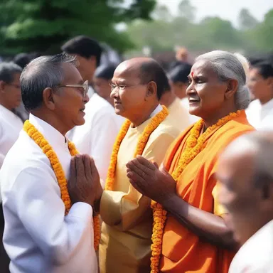 During the religious ceremony, the devotees chanted unceasingly in praise of their deity.