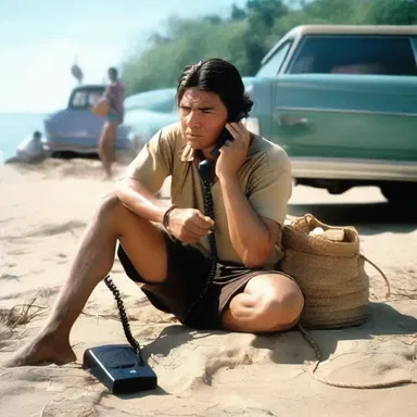 In the movie, the stranded traveler had to make a collect call to his family to let them know about his predicament.