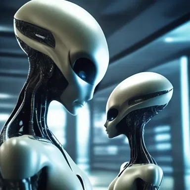 In the futuristic world, aliens communicated with humans through a complex system of mind collective calls.