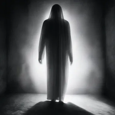 The ghostly figure stared squarely into my eyes, with firmness and conviction.