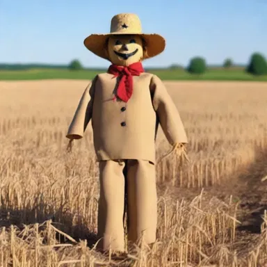 Why did the scarecrow stand squarely in the field? Because it had firmness and conviction!