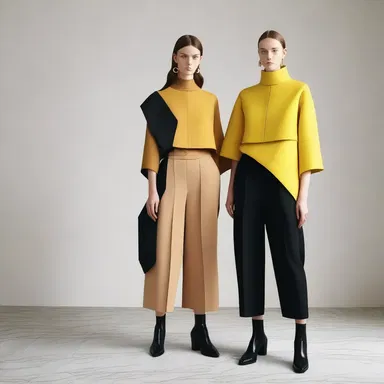 The designer's new collection squarely embraces bold and unconventional shapes.