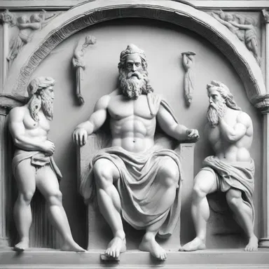 The god Zeus addressed the other deities squarely, making his intentions clear.