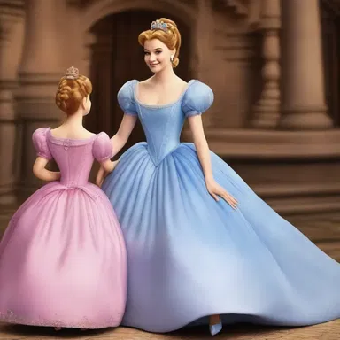 In the film Cinderella, the main character is forced to perform manual labor as a servant to her stepmother and stepsisters.