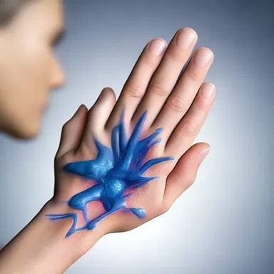 In the future, humans will have advanced technology that allows them to heal wounds with a simple touch or dab.