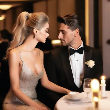 He gently dabbed perfume on his neck before their romantic dinner date.