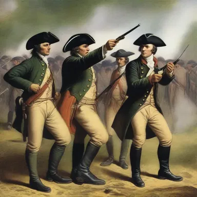 During the American Revolution, the soldiers would dab gunpowder on their musket flints.