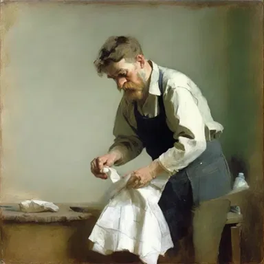 Why did the painter always carry tissues? Because he liked to dab-ble in art!