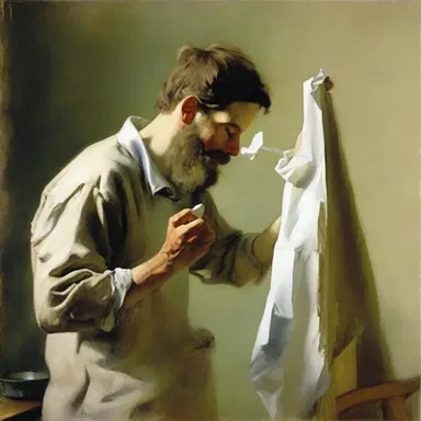 Why did the painter always carry tissues? Because he liked to dab-ble in art!