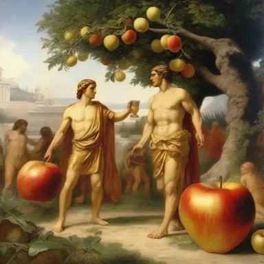According to Greek mythology, the golden apple ripened and became the cause of the Trojan War.