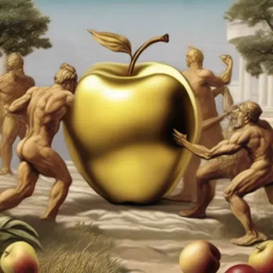 According to Greek mythology, the golden apple ripened and became the cause of the Trojan War.