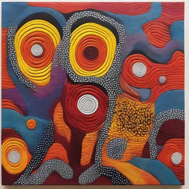 The vibrant and unique artwork of Aboriginal people in Australia showcases their deep connection to the endemic landscapes and native wildlife.