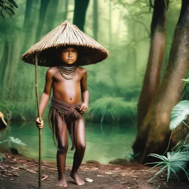 In the mythology of this tribe, the endemic plants and animals are believed to have great magical powers.