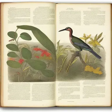 The novelist included vivid descriptions of the endemic flora and fauna throughout the pages of the book.