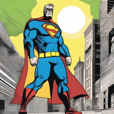 The comic book series showcased an endemic superhero who protected the city from villains.