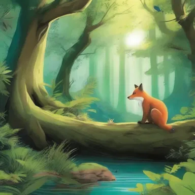 The novel describes the main character's journey through an enchanted forest filled with endemic flora and fauna.