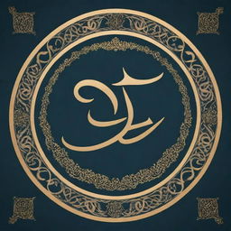 Arabic calligraphy of the phrase 'لا تَحْزَنْ إِنَّ اللَّهَ مَعَنَا', elegantly illustrated in a style showcasing classic Middle Eastern artistry.
