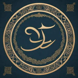 Arabic calligraphy of the phrase 'لا تَحْزَنْ إِنَّ اللَّهَ مَعَنَا', elegantly illustrated in a style showcasing classic Middle Eastern artistry.