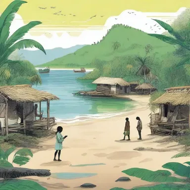 In the novel set on a remote island, the protagonist discovers an endemic disease that plagues the villagers.
