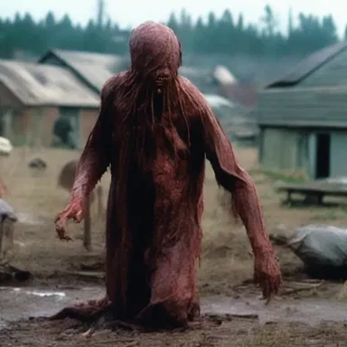 The horror movie depicted a terrifying outbreak of an endemic disease that wiped out an entire town.