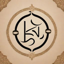 A beautiful graphic representation of the Arabic phrase 'لا تَحْزَنْ إِنَّ اللَّهَ مَعَنَا', set against an elegant background, styled in traditional Arabic calligraphy