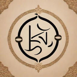 A beautiful graphic representation of the Arabic phrase 'لا تَحْزَنْ إِنَّ اللَّهَ مَعَنَا', set against an elegant background, styled in traditional Arabic calligraphy