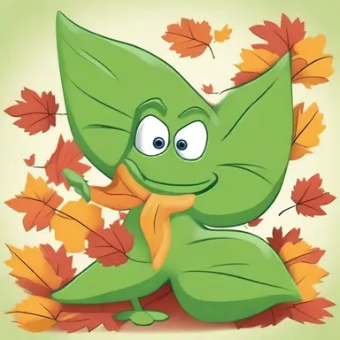 In the cartoon, the character had a scurf-like covering on their leaves, making them look unique.