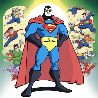 In the cartoon series, the villain's dissimulation allowed him to fool the superheroes and carry out his evil plans.