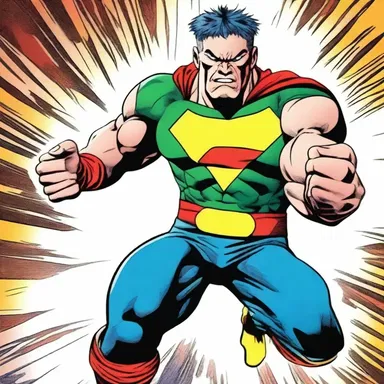 The main character in the comic book utilized dissimulation to outsmart the cunning antagonist and achieve victory.