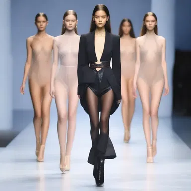 The fashion designer's dissimulation created illusions on the runway, captivating the audience with their deceptive beauty.