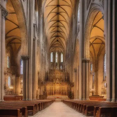 The majesty of the cathedral's architecture left worshippers in awe.