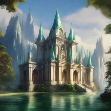 In the kingdom of elves, the majestic palace stood as a symbol of majesty and power.
