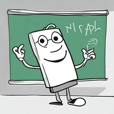 In the cartoon, the character used a giant eraser to efface the drawing on the blackboard.