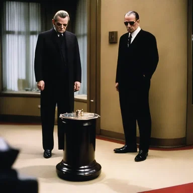 The villain in the movie used a special device to efface his criminal past from everyone's memory.