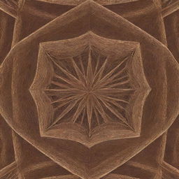 Generate an image of a three-dimensional illusion with intricate geometric patterns.