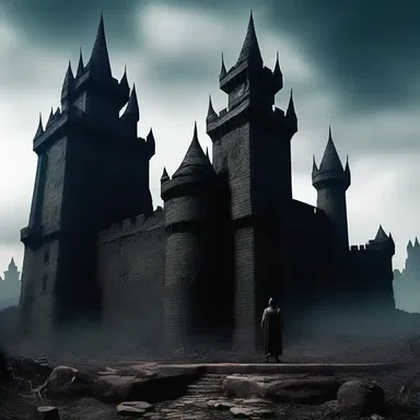 In the imaginary world of the novel, the evil sorcerer employed bonded labor to construct his dark fortress and maintain his oppressive rule.