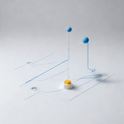 Illustrative cover photo featuring a symbolic connection between physical objects and digital data nodes, representing Object-Relational Mappers. Incorporate elements related to programming and database symbols.