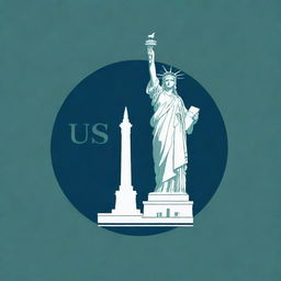 A visually striking logo featuring the Statue of Liberty along with the text 'USA Publishing House'.