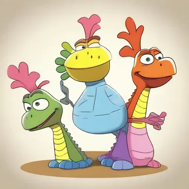 In the animated series, the gunnels are portrayed as quirky characters with colorful scales and mischievous personalities.