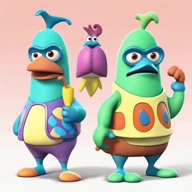 In the animated series, the gunnels are portrayed as quirky characters with colorful scales and mischievous personalities.