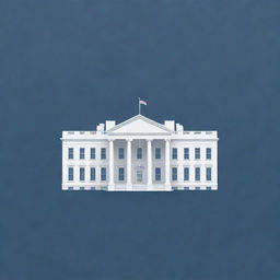 Create a representative image of USA Publishing House's logo that seamlessly incorporates the White House.