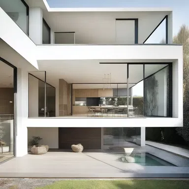The modernist architectural style often incorporates minimalist designs to create clean and sleek spaces, perfect for those who are tetchy and easily annoyed by clutter.