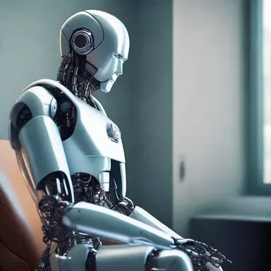 In the futuristic world of the science fiction novel, technology has advanced so much that even robots can display tetchy behavior, becoming easily annoyed by minor inconveniences.