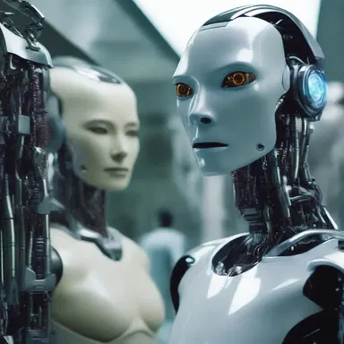 The movie portrayed reification through the use of special effects to show humans being transformed into emotionless robots.