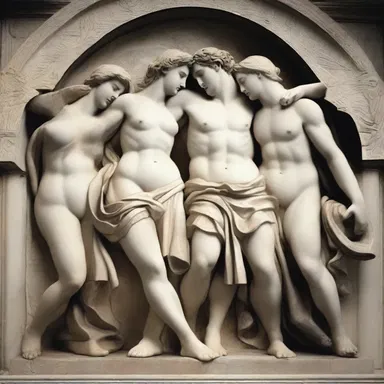 Greek mythology often includes reification, portraying abstract concepts such as love and war as physical deities with human-like characteristics.