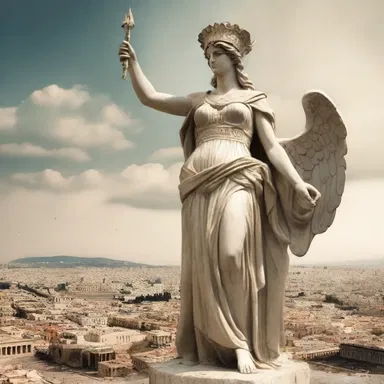 In Greek mythology, the goddess Athena sticks about as the guardian of the city of Athens.