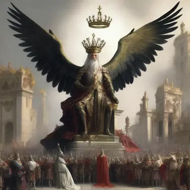 In the fantastical realm of creatures and magic, the concept of democracy was foreign and replaced by a monarchy ruling with absolute power.