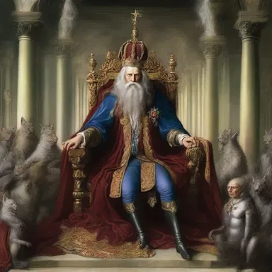 In the fantastical realm of creatures and magic, the concept of democracy was foreign and replaced by a monarchy ruling with absolute power.